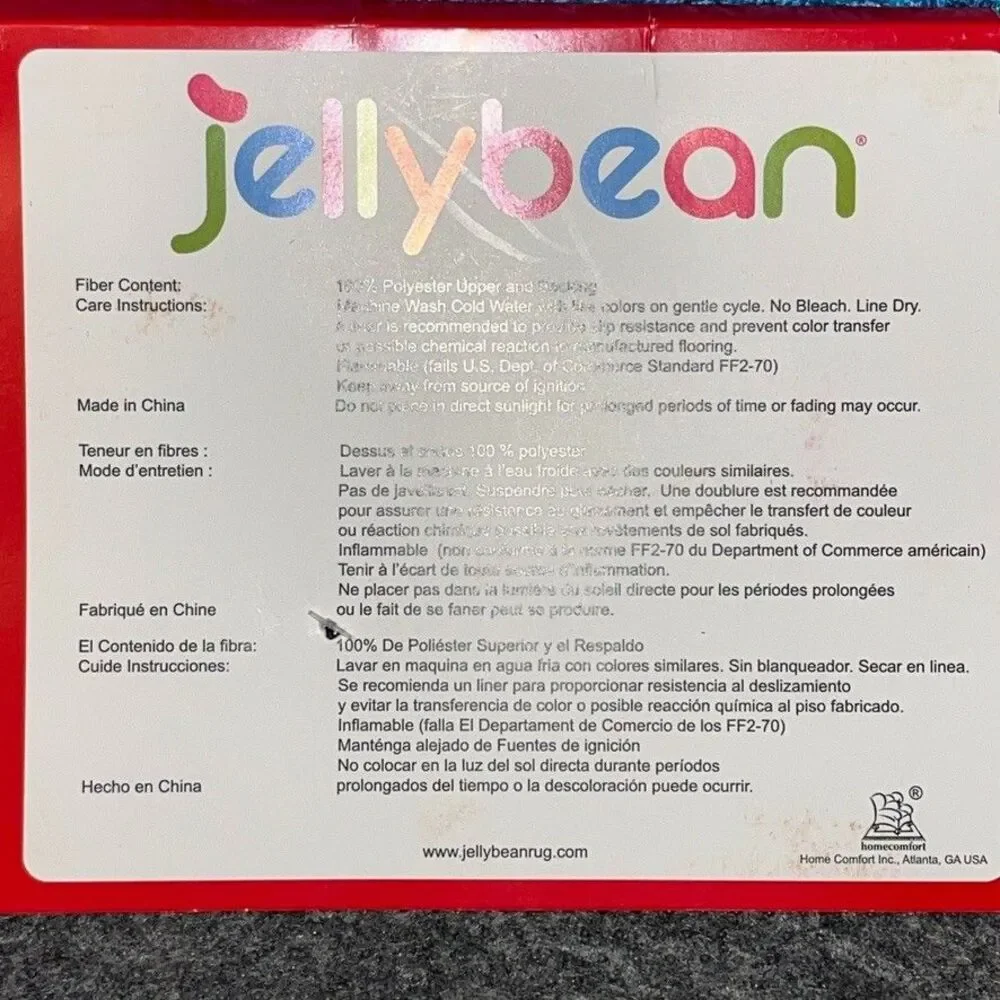 Jellybean Accent Rug 20inx30in Machine Washable Indr/Outdr Romona Grey Design
